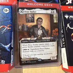 2025 NYCC Magic Gathering Spider-man Welcome Deck Set Of 5 w/ Peter Promo Card - Image 2
