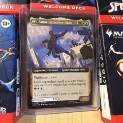 2025 NYCC Magic Gathering Spider-man Welcome Deck Set Of 5 w/ Peter Promo Card - Image 3