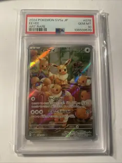 Pokemon TCG Eevee Art Rare Crimson Haze, Japanese Edition, Card 078/066 Psa 10 - Image 1