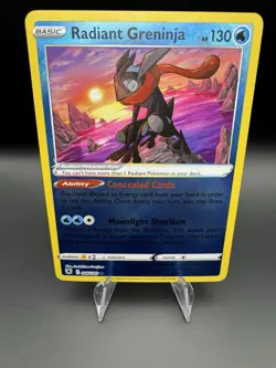 Radiant Greninja 046/189 Pokemon Astral Radiance Radiant Ultra Rare Card NM - Image 1