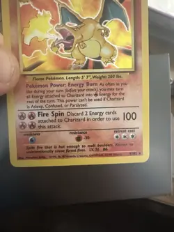 Pokemon TCG Charizard Base Set Holo Rare Card 4/102 - Image 2