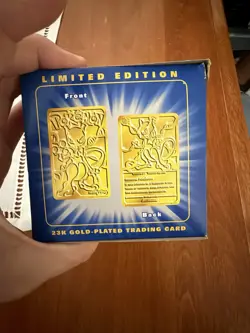Pokemon Mewtwo 23K Gold-Plated Trading Card 1999 Vintage Poke Ball BurgerKing - Image 5