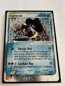 Lapras 99/109 Rare Unlimited Holo EX Pokemon Card TCG - Image 4