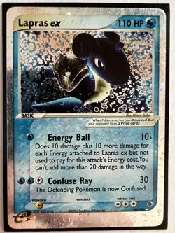 Lapras 99/109 Rare Unlimited Holo EX Pokemon Card TCG - Image 5