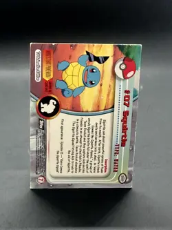 SQUIRTLE #07 - 2000 Topps Chrome Pokemon CARD - Chrome - NEAR MINT - Image 5