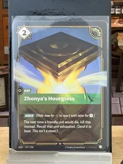 Riftbound Zhonya's Hourglass Card OGN 077/298 English League of Legends - Image 1