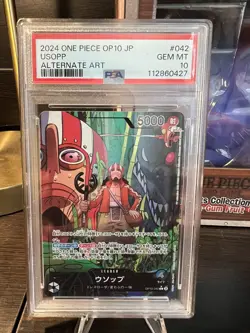 PSA10 Usopp L OP10-042 One Piece Card Japanese - Image 1