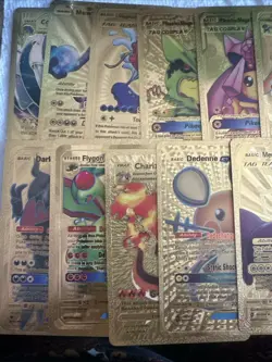 Pokemon Gold Foil ??Fan Art ??Cards Lot Of 20 Total NM - Image 1