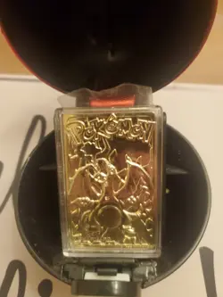 Burger King Gold Charizard Card 23K Gold -Plated with Certificate and Pokeball - Image 1