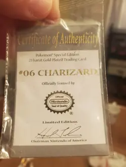 Burger King Gold Charizard Card 23K Gold -Plated with Certificate and Pokeball - Image 4