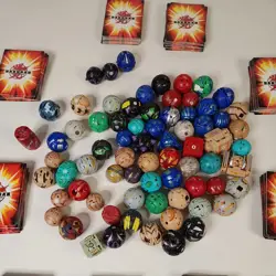 Huge Bakugan Lot of 72 Figures 140 Metal, 40 blue, 11 purple Cards - Image 4