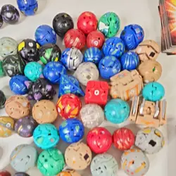 Huge Bakugan Lot of 72 Figures 140 Metal, 40 blue, 11 purple Cards - Image 5