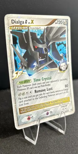 Pokemon Dialga Holo Rare TCG Card LV.X Platinum 122/127 - Image 3