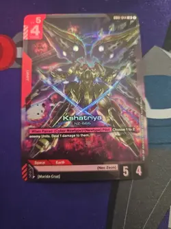 Kshatriya NZ-666 Gundam Card Game #G001-044 LR Legendary Rare - Image 1