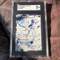 Pokemon Reshiram SGC 7 MINT 2011 Black and White B&W Holo Card #113 Ultra RARE - Image 1