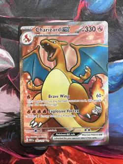 Pokemon TCG Charizard EX Scarlet & Violet 151 Holo Ultra Rare Card 183/165 - Image 1