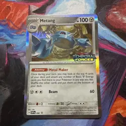 Metang 090 Holo Temoral Forces Stamped Black Star Promo 2024 Pokemon Card - Image 1