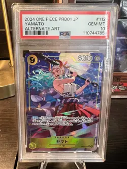 One Piece Card PSA10 Yamato OP04-112 PRB01 SR 2024 Japanese PS420 - Image 1