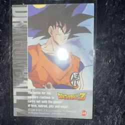 1998 FUNimation Dragon Ball Z # G-8, Goku Gold Foil Chase Trading Card JPP/AMADA - Image 2