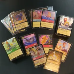 Lorcana TCG Mixed Rarity Bulk Lot 140 Cards Includes Rares, Holos, Cold Foils - Image 1