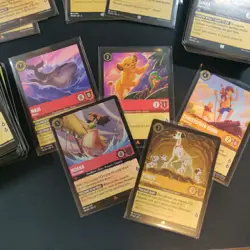 Lorcana TCG Mixed Rarity Bulk Lot 140 Cards Includes Rares, Holos, Cold Foils - Image 2