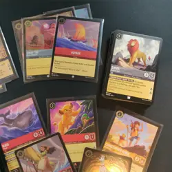 Lorcana TCG Mixed Rarity Bulk Lot 140 Cards Includes Rares, Holos, Cold Foils - Image 4