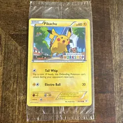 Build a Bear Pokemon Card Pikachu Promo Trading Card TCG SEALED NEW - Image 1