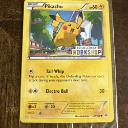 Build a Bear Pokemon Card Pikachu Promo Trading Card TCG SEALED NEW - Image 2