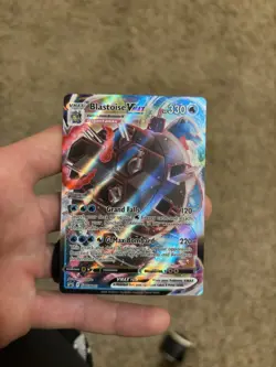 Pokemon TCG Sword & Shield Blastoise VMAX SWSH103 Promo Full Art Holo Card - Image 1