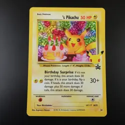 Birthday Pikachu 24 Pokemon Celebrations Collection Holo Card - Image 1