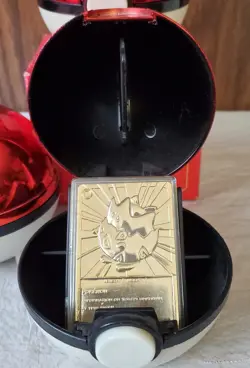 Pokemon Poke Ball 1999 Burger 23k Gold Plated Trading Card Togepi - No Box - Image 2