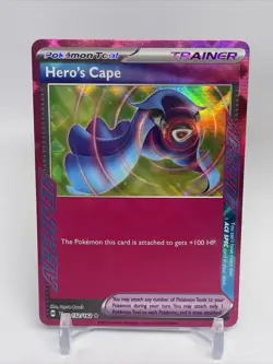 Hero's Cape 152/162 Holo ACE SPEC Temporal Forces Pokemon Card - Image 1