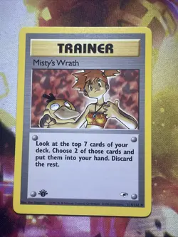 Pokemon Card Misty's Wrath Gym Heroes 1st Edition Uncommon 114/132 Lp/mp - Image 1