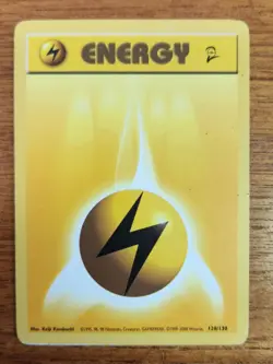 Electric Energy Pokemon Card, Base Set 2 128/130 - Image 1