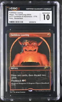 FAITHLESS LOOTING Secret Lair CGC 10 MTG [Nostalgium] - Image 1