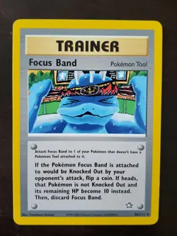 Pokemon Neo Genesis Unlimited Trainer Focus Band 86/111 - Image 1