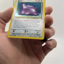 Pokemon Ditto 3/62 WotC Fossil Unlimited Holo Rare MP - Image 5