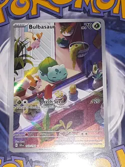 Bulbasaur 143/142 Illustration Rare Stellar Crown Pokemon TCG - Image 1