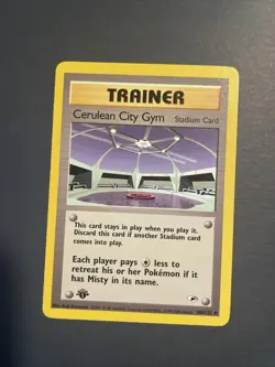 Pokemon CERULEAN CITY GYM 108/132 1st Edition (2000 Gym Heroes) NM - Image 1