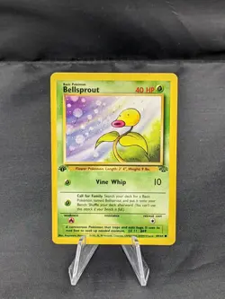 Pokemon - Bellsprout - Jungle 49/64 1st Edition - Common HP Stained #B - Image 1