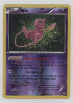 Mew Reverse Foil Pokemon XY Fates Collide #29 - Image 1