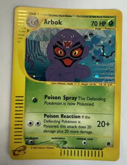 Arbok (35) Reverse Holo 035/165 Rare Expedition Pokemon TCG LP - Image 1
