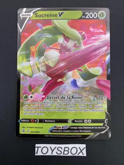 Carte Pokemon Sucreine V 021/264/ Bloc EB Poings De Fusions EB8 / NEUF FR - Image 2