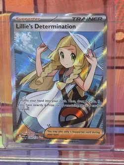 Lillie's Determination (Full Art) 169/132 Ultra Rare Pokemon Mega Evolution - Image 1