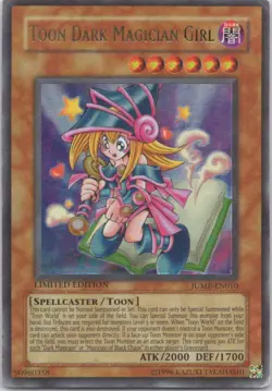 1996 TCG LIMITED EDITION TOON DARK MAGICIAN GIRL HOLO RARE #JUMP-EN010 - Image 1