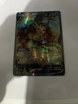 Pokemon TCG Leafeon v Evolving Skies Holo Ultra Rare Card 167/203 Mint Condition - Image 1