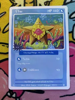 Pokepu v2 - Ster (Staryu) 59/77 - Derpy Pokemon Parody / Fan Art Card - Image 1