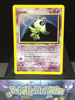 Pokemon Card Celebi 3/64 Holo Rare Neo Revelation Set WOTC Played - Image 1