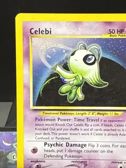 Pokemon Card Celebi 3/64 Holo Rare Neo Revelation Set WOTC Played - Image 3