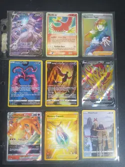 pokemon cards lot binder page - Image 1